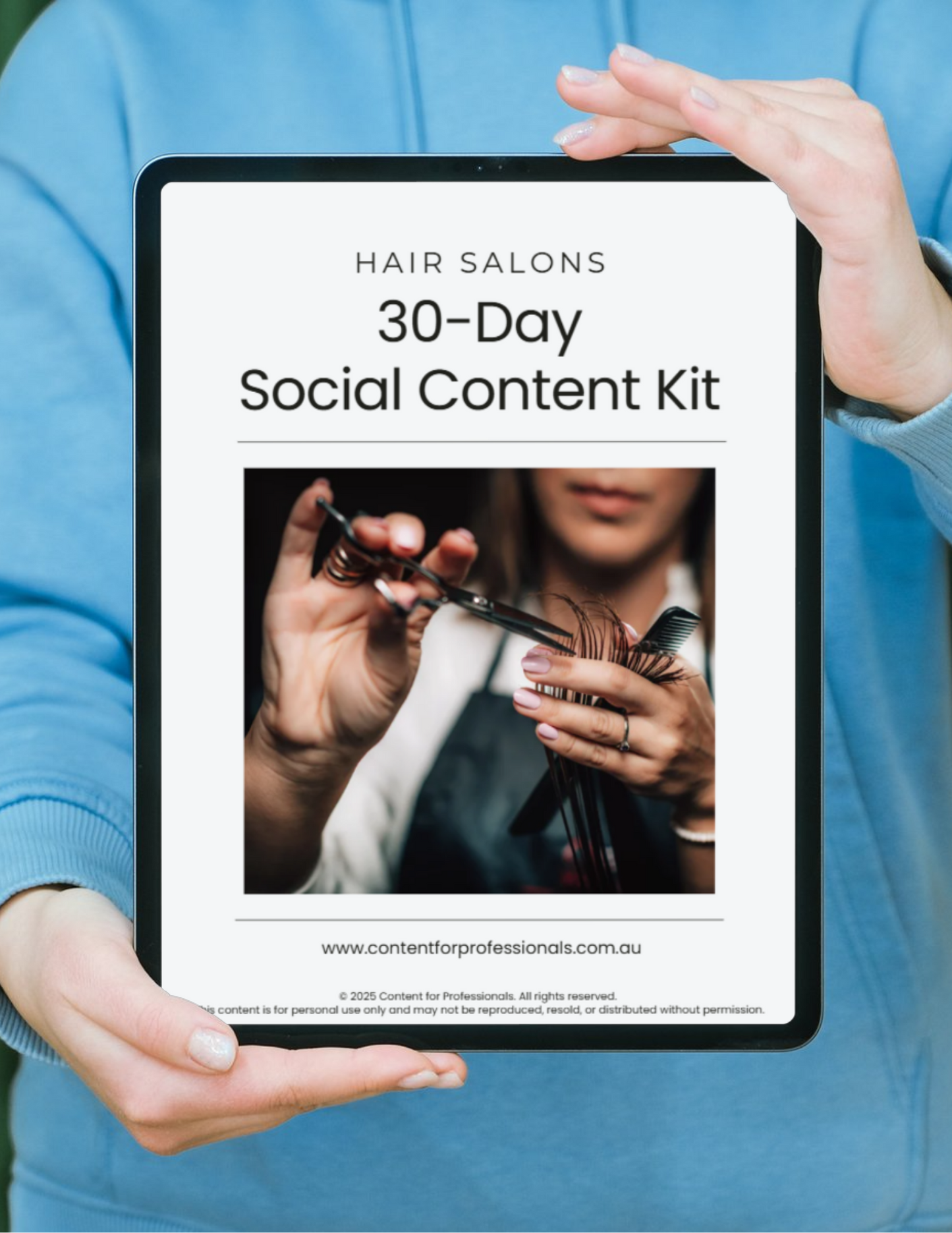 30-Day Social Media Content Kit for Hair Salons and Hairdressers