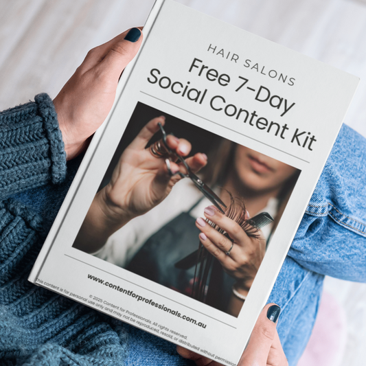 7-Day Social Media Content Kit for Hair Salons and Hairdressers